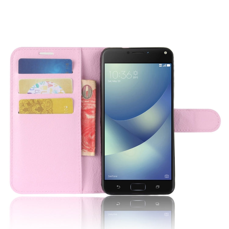 For Asus Zenfone 4 Max (ZC520KL) Litchi Texture Horizontal Flip Leather Case with Holder & Card Slots & Wallet