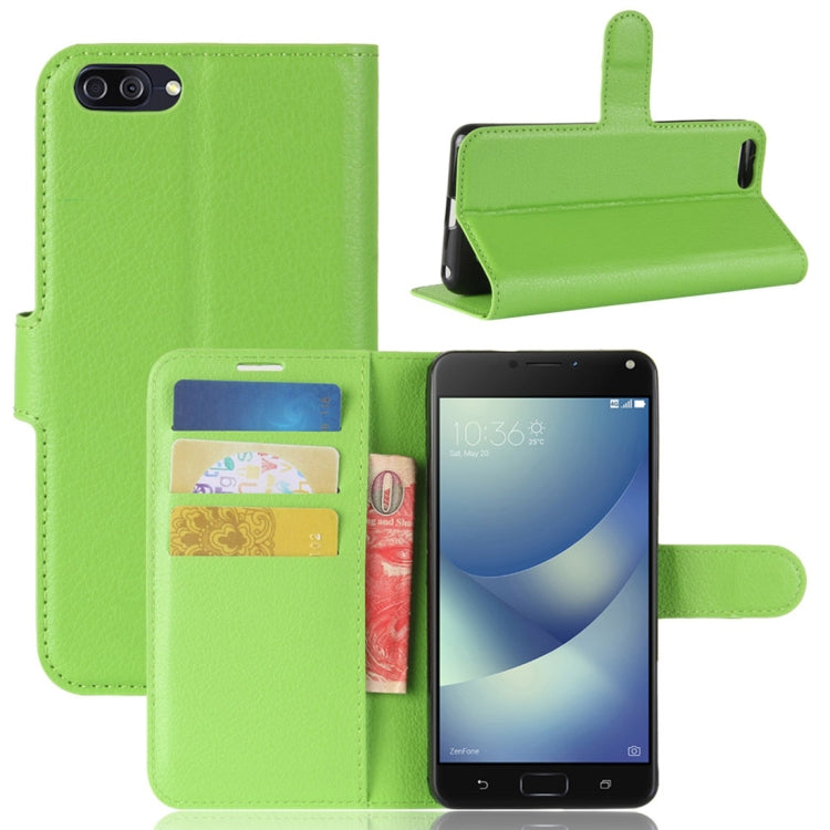 For Asus Zenfone 4 Max (ZC520KL) Litchi Texture Horizontal Flip Leather Case with Holder & Card Slots & Wallet