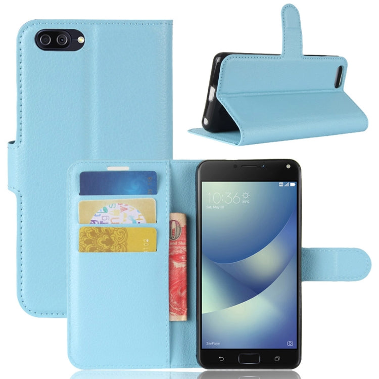 For Asus Zenfone 4 Max (ZC520KL) Litchi Texture Horizontal Flip Leather Case with Holder & Card Slots & Wallet