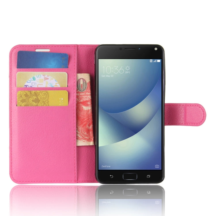 For Asus Zenfone 4 Max (ZC520KL) Litchi Texture Horizontal Flip Leather Case with Holder & Card Slots & Wallet