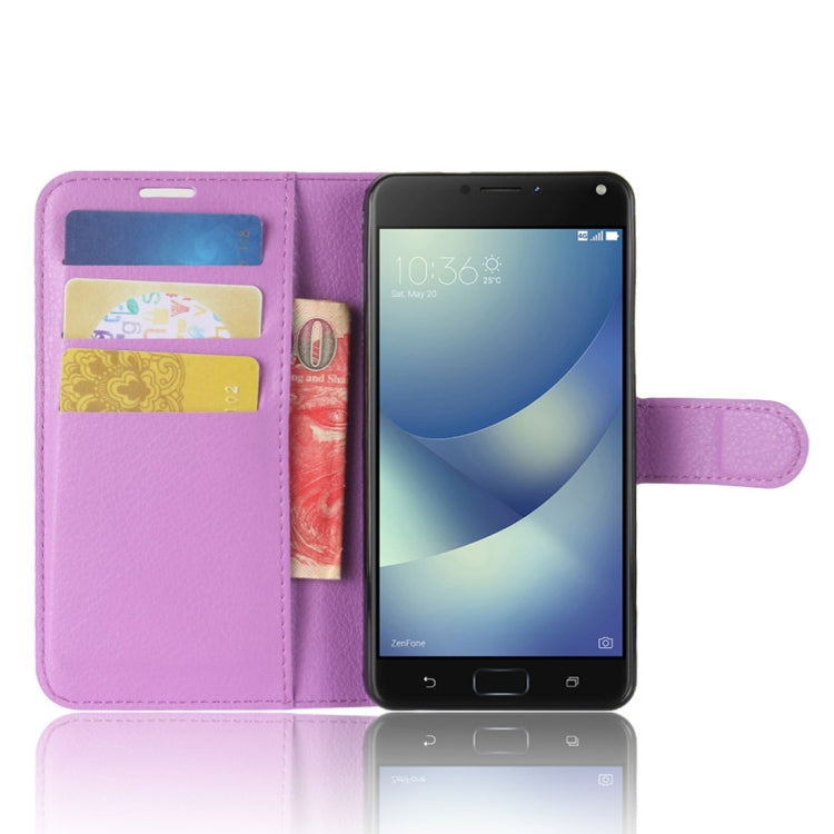 For Asus Zenfone 4 Max (ZC520KL) Litchi Texture Horizontal Flip Leather Case with Holder & Card Slots & Wallet