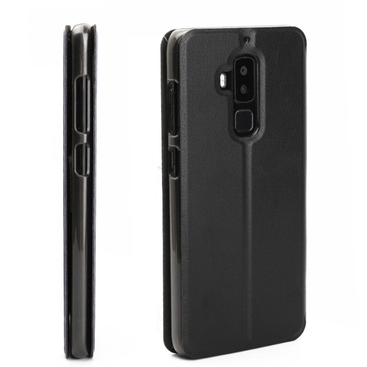 OCUBE for HOMTOM S8 (MPH3140) Spring Texture Horizontal Flip Leather Case Cover with Holder(Black)