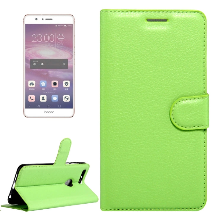 For Huawei Honor 8 Litchi Texture Horizontal Flip Leather Case with Magnetic Buckle & Holder & Card Slots & Wallet