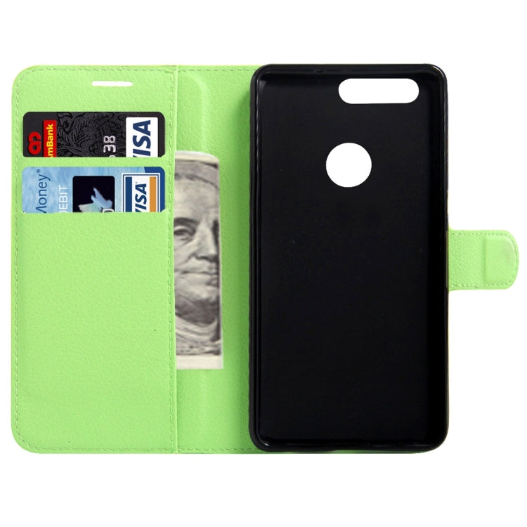 For Huawei Honor 8 Litchi Texture Horizontal Flip Leather Case with Magnetic Buckle & Holder & Card Slots & Wallet