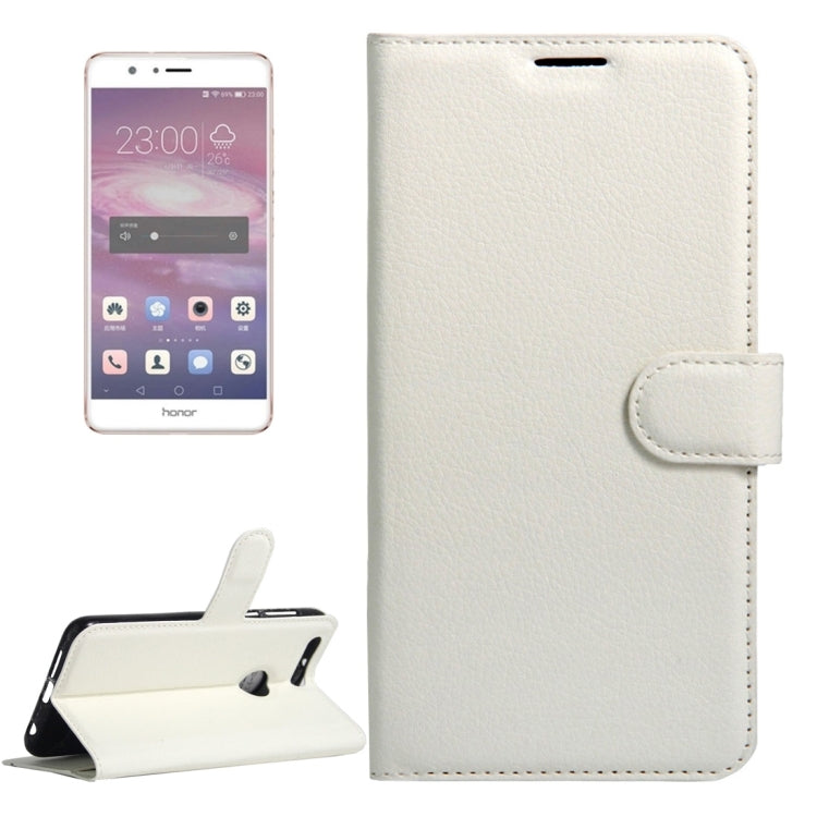 For Huawei Honor 8 Litchi Texture Horizontal Flip Leather Case with Magnetic Buckle & Holder & Card Slots & Wallet