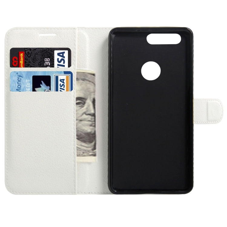 For Huawei Honor 8 Litchi Texture Horizontal Flip Leather Case with Magnetic Buckle & Holder & Card Slots & Wallet