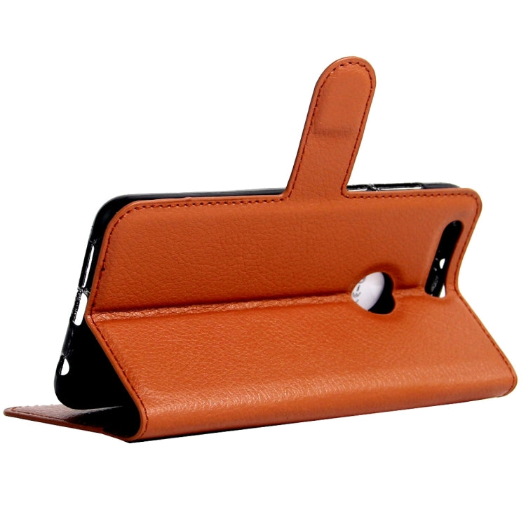 For Huawei Honor 8 Litchi Texture Horizontal Flip Leather Case with Magnetic Buckle & Holder & Card Slots & Wallet