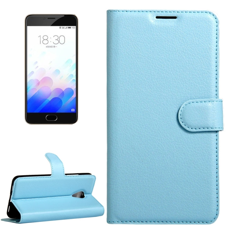 For Meizu M3 & M3S (MPH0054/MPH5883) Litchi Texture Horizontal Flip Leather Case with Magnetic Buckle & Holder & Card Slots & Wallet