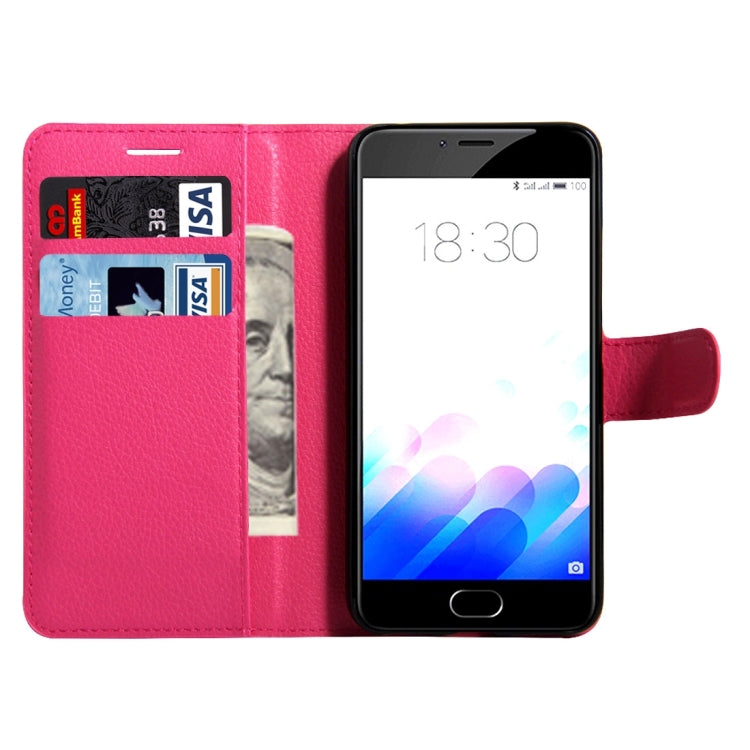 For Meizu M3 & M3S (MPH0054/MPH5883) Litchi Texture Horizontal Flip Leather Case with Magnetic Buckle & Holder & Card Slots & Wallet