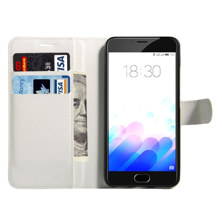 For Meizu M3 & M3S (MPH0054/MPH5883) Litchi Texture Horizontal Flip Leather Case with Magnetic Buckle & Holder & Card Slots & Wallet
