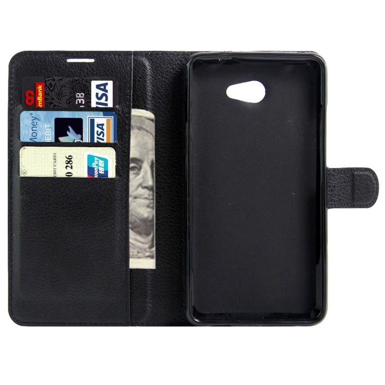 For Vodafone Smart Ultra 7 Litchi Texture Horizontal Flip Leather Case with Magnetic Buckle & Holder & Card Slots & Wallet
