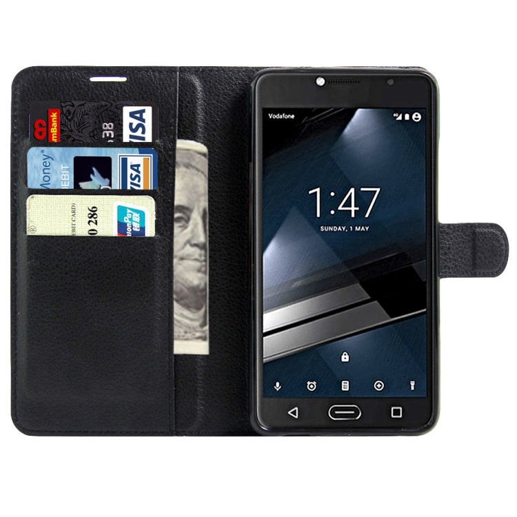 For Vodafone Smart Ultra 7 Litchi Texture Horizontal Flip Leather Case with Magnetic Buckle & Holder & Card Slots & Wallet