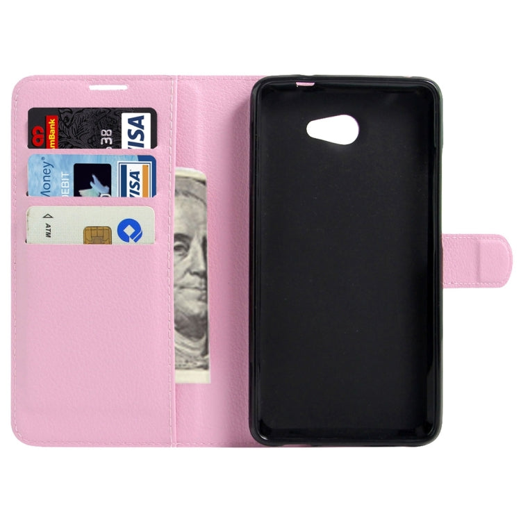 For Vodafone Smart Ultra 7 Litchi Texture Horizontal Flip Leather Case with Magnetic Buckle & Holder & Card Slots & Wallet