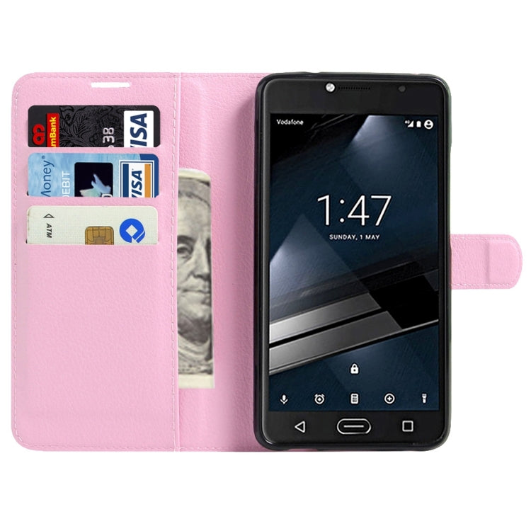 For Vodafone Smart Ultra 7 Litchi Texture Horizontal Flip Leather Case with Magnetic Buckle & Holder & Card Slots & Wallet
