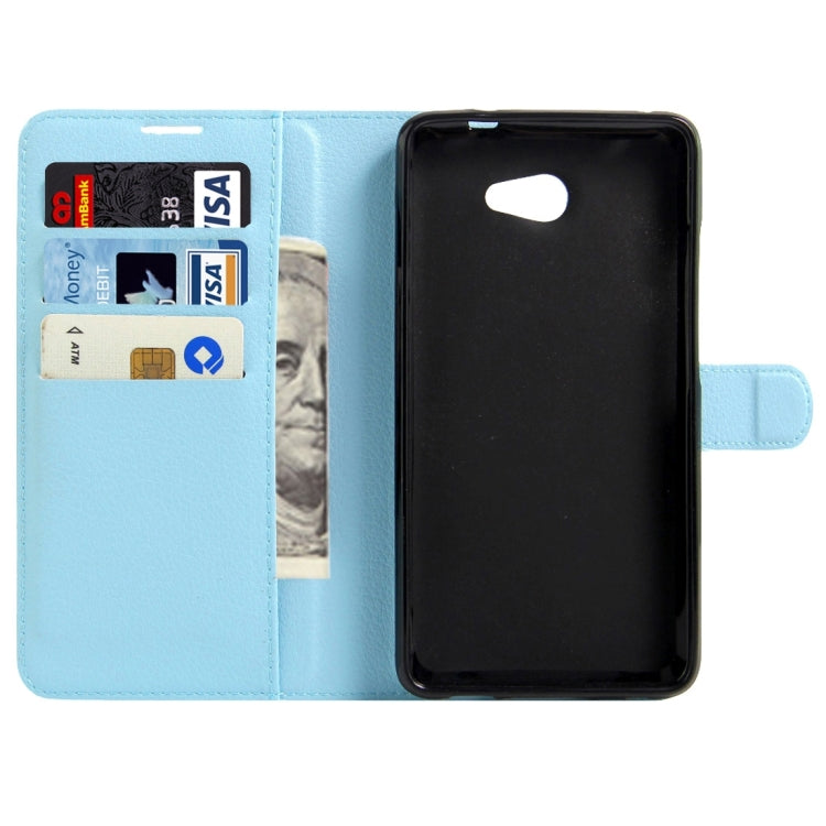 For Vodafone Smart Ultra 7 Litchi Texture Horizontal Flip Leather Case with Magnetic Buckle & Holder & Card Slots & Wallet