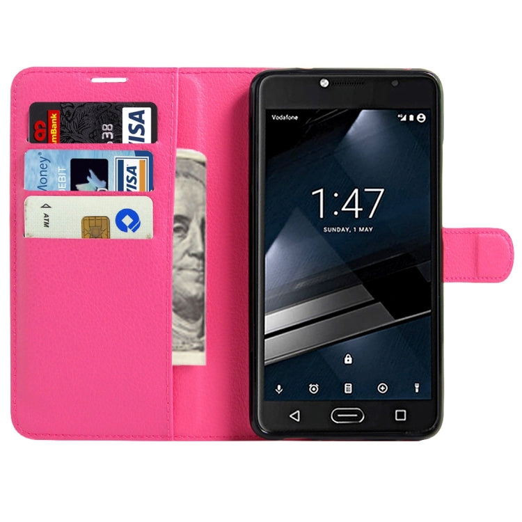 For Vodafone Smart Ultra 7 Litchi Texture Horizontal Flip Leather Case with Magnetic Buckle & Holder & Card Slots & Wallet
