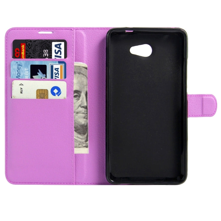 For Vodafone Smart Ultra 7 Litchi Texture Horizontal Flip Leather Case with Magnetic Buckle & Holder & Card Slots & Wallet