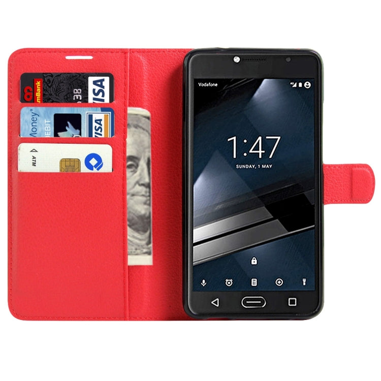 For Vodafone Smart Ultra 7 Litchi Texture Horizontal Flip Leather Case with Magnetic Buckle & Holder & Card Slots & Wallet