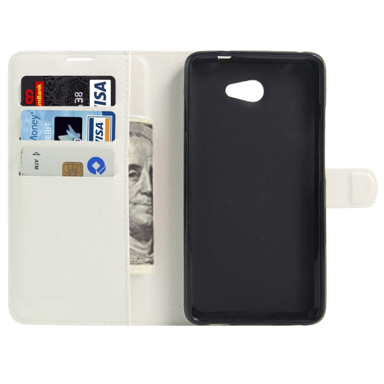 For Vodafone Smart Ultra 7 Litchi Texture Horizontal Flip Leather Case with Magnetic Buckle & Holder & Card Slots & Wallet