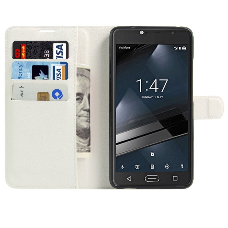 For Vodafone Smart Ultra 7 Litchi Texture Horizontal Flip Leather Case with Magnetic Buckle & Holder & Card Slots & Wallet