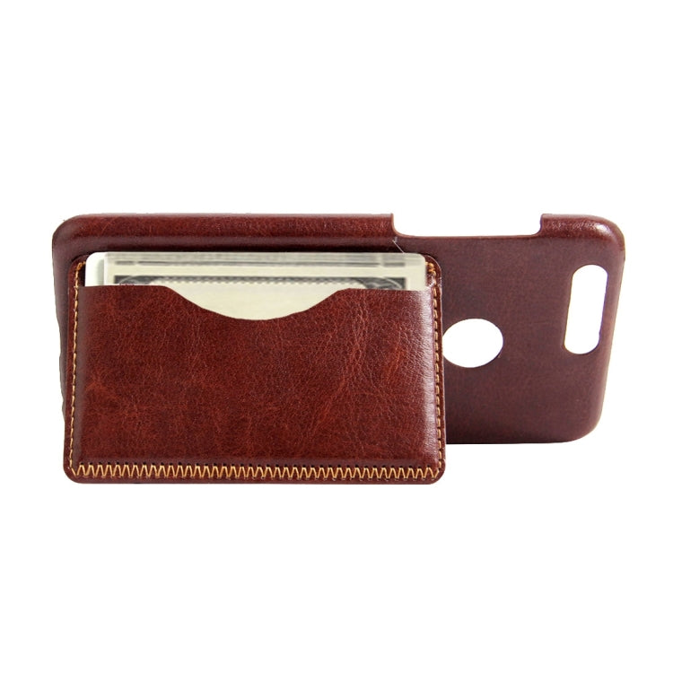 For Huawei Honor 8 Crazy Horse Texture Leather Case Back Cover Shell with Holder & Card Slots & Wallet