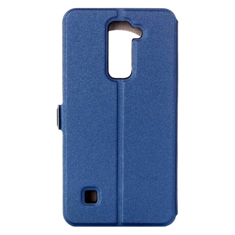 For LG Stylus 2 Horizontal Flip Leather Case with Call Display ID & Holder