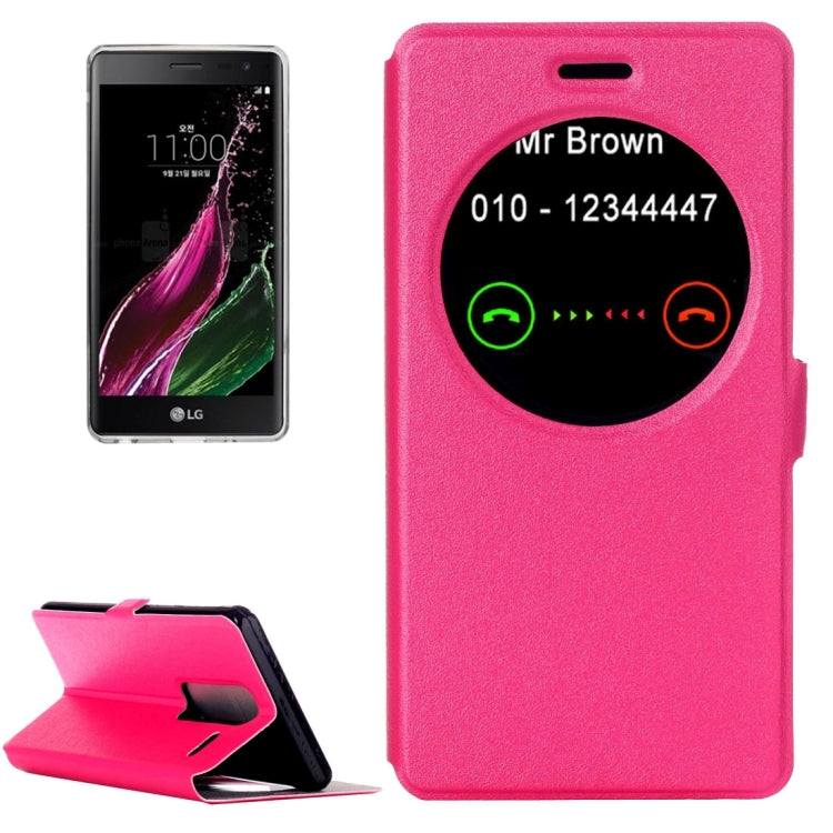 For LG Zero / Class H740 Horizontal Flip Leather Case with Call Display ID & Holder