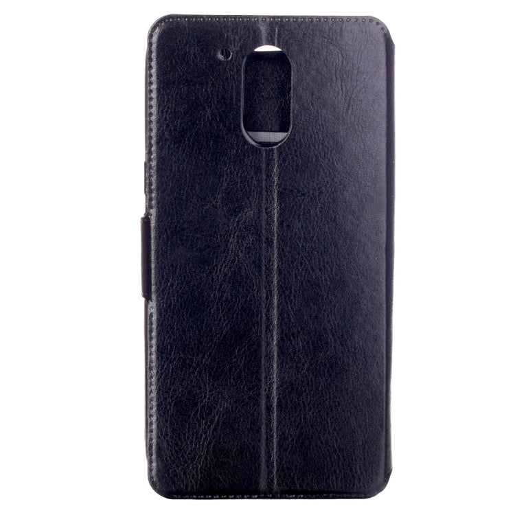 For Motorola Moto G4 Plus Crazy Horse Texture Horizontal Flip Leather Case with Holder & Card Slots