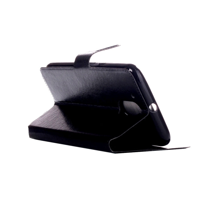 For Motorola Moto G4 Plus Crazy Horse Texture Horizontal Flip Leather Case with Holder & Card Slots