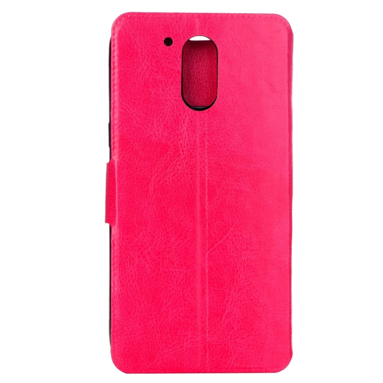 For Motorola Moto G4 Plus Crazy Horse Texture Horizontal Flip Leather Case with Holder & Card Slots