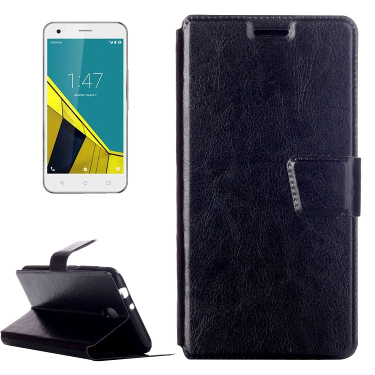 For Vodafone Smart Prime 7 Crazy Horse Texture Horizontal Flip Leather Case with Holder & Crad Slots