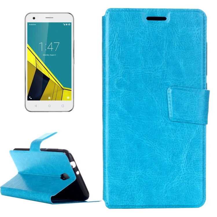 For Vodafone Smart Prime 7 Crazy Horse Texture Horizontal Flip Leather Case with Holder & Crad Slots