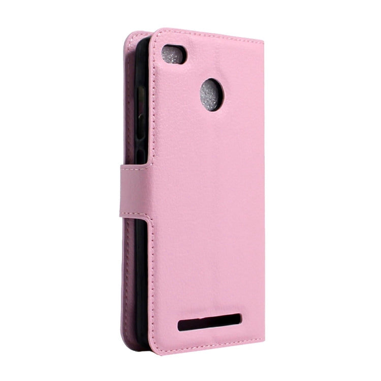 For Xiaomi Redmi 3 Pro Litchi Texture Horizontal Flip Leather Case with Magnetic Buckle & Holder & Card Slots & Wallet