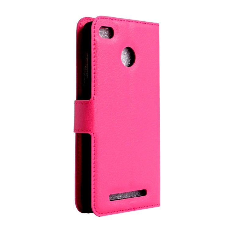 For Xiaomi Redmi 3 Pro Litchi Texture Horizontal Flip Leather Case with Magnetic Buckle & Holder & Card Slots & Wallet