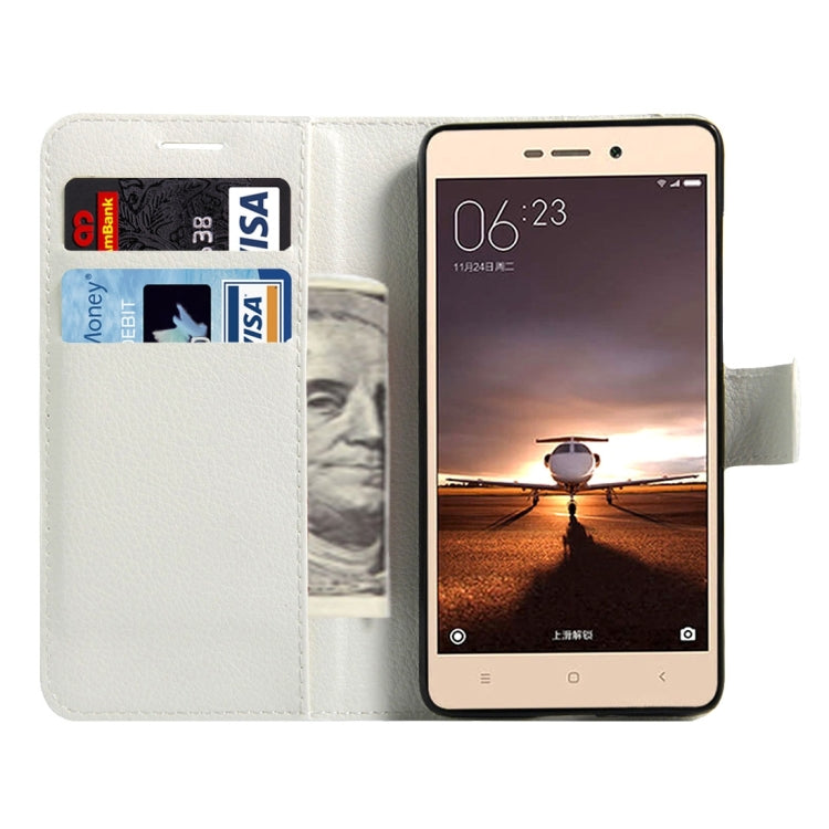 For Xiaomi Redmi 3 Pro Litchi Texture Horizontal Flip Leather Case with Magnetic Buckle & Holder & Card Slots & Wallet