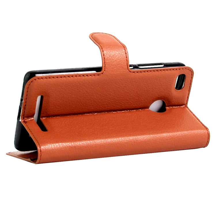 For Xiaomi Redmi 3 Pro Litchi Texture Horizontal Flip Leather Case with Magnetic Buckle & Holder & Card Slots & Wallet