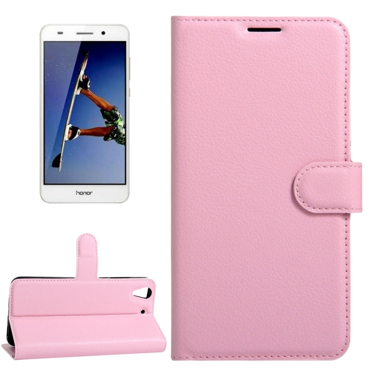 For Huawei Honor 5A & Y6 II Litchi Texture Horizontal Flip Leather Case with Magnetic Buckle & Holder & Card Slots & Wallet