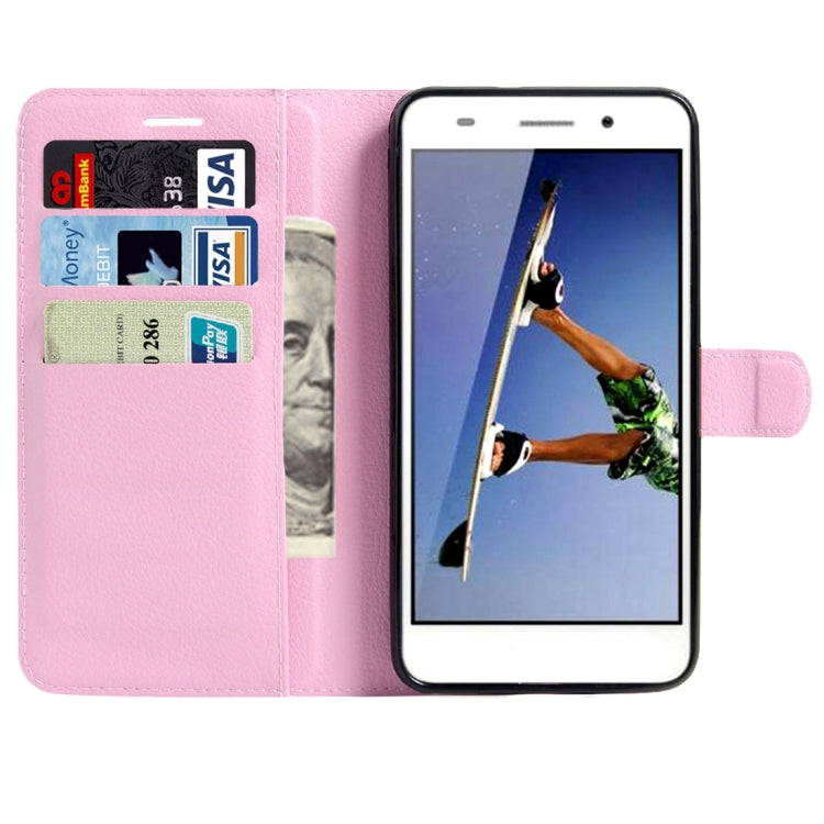 For Huawei Honor 5A & Y6 II Litchi Texture Horizontal Flip Leather Case with Magnetic Buckle & Holder & Card Slots & Wallet