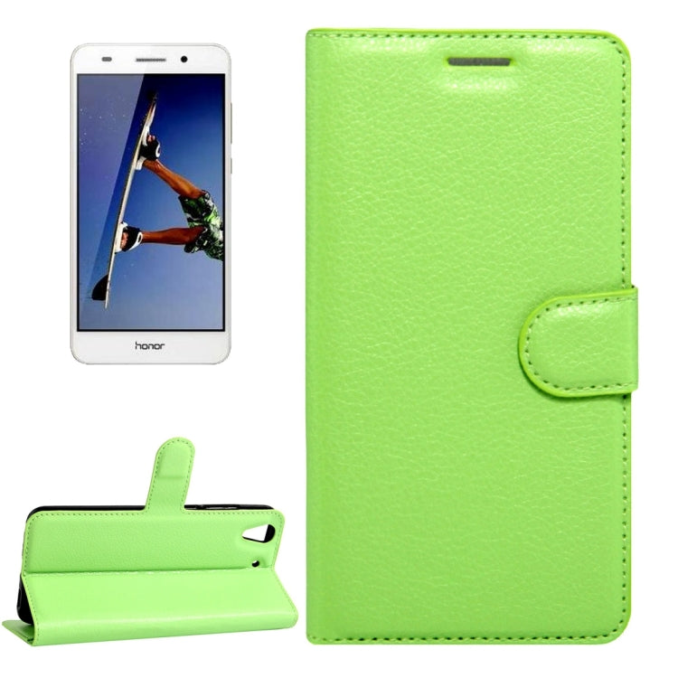 For Huawei Honor 5A & Y6 II Litchi Texture Horizontal Flip Leather Case with Magnetic Buckle & Holder & Card Slots & Wallet