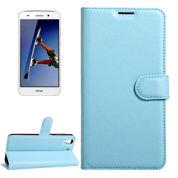For Huawei Honor 5A & Y6 II Litchi Texture Horizontal Flip Leather Case with Magnetic Buckle & Holder & Card Slots & Wallet