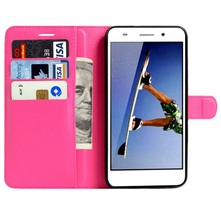 For Huawei Honor 5A & Y6 II Litchi Texture Horizontal Flip Leather Case with Magnetic Buckle & Holder & Card Slots & Wallet