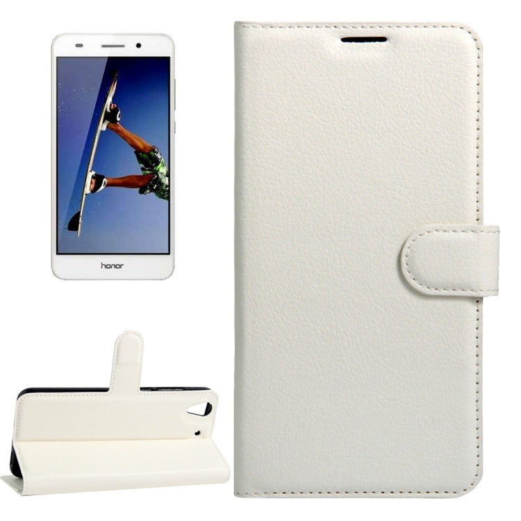 For Huawei Honor 5A & Y6 II Litchi Texture Horizontal Flip Leather Case with Magnetic Buckle & Holder & Card Slots & Wallet