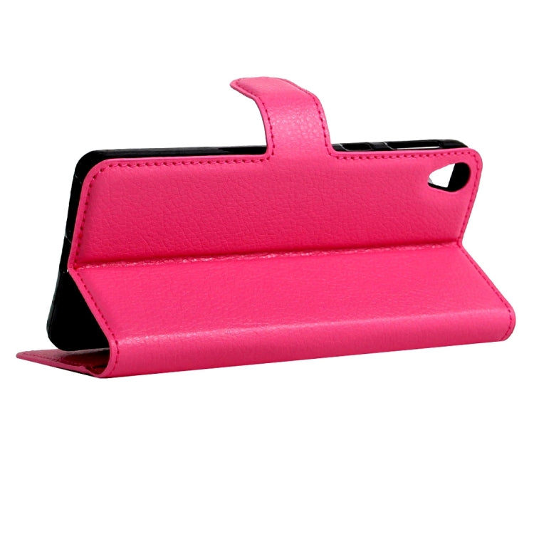 For Sony Xperia E5 Litchi Texture Horizontal Flip Leather Case with Magnetic Buckle & Holder & Card Slots & Wallet