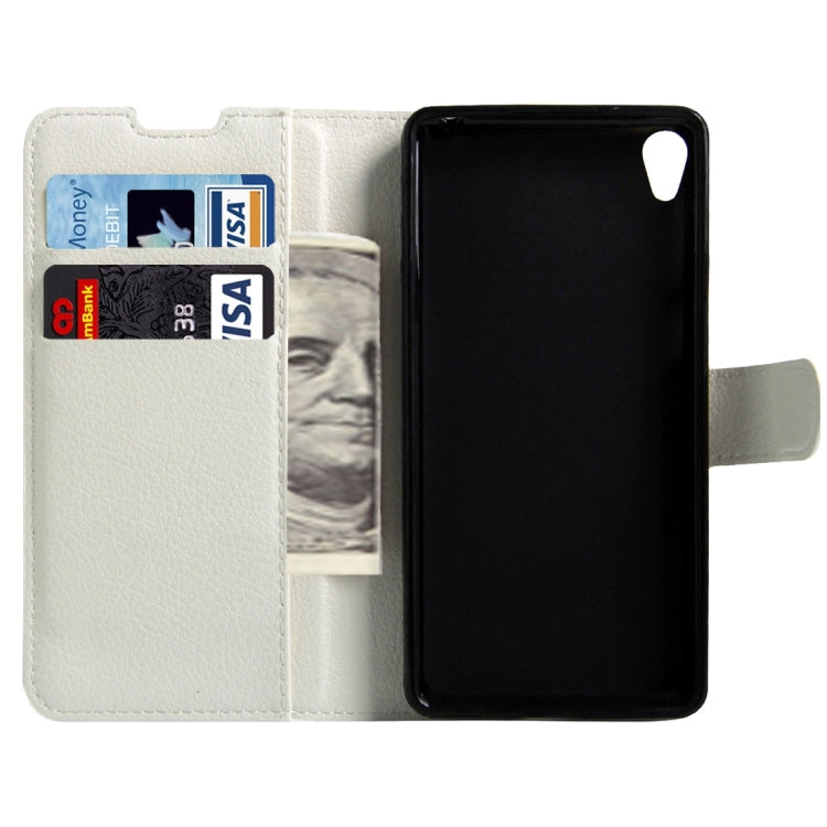 For Sony Xperia E5 Litchi Texture Horizontal Flip Leather Case with Magnetic Buckle & Holder & Card Slots & Wallet