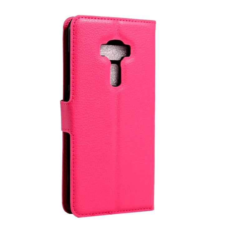 For ASUS ZenFone 3 / ZE552KL Litchi Texture Horizontal Flip Leather Case with Magnetic Buckle & Holder & Card Slots & Wallet