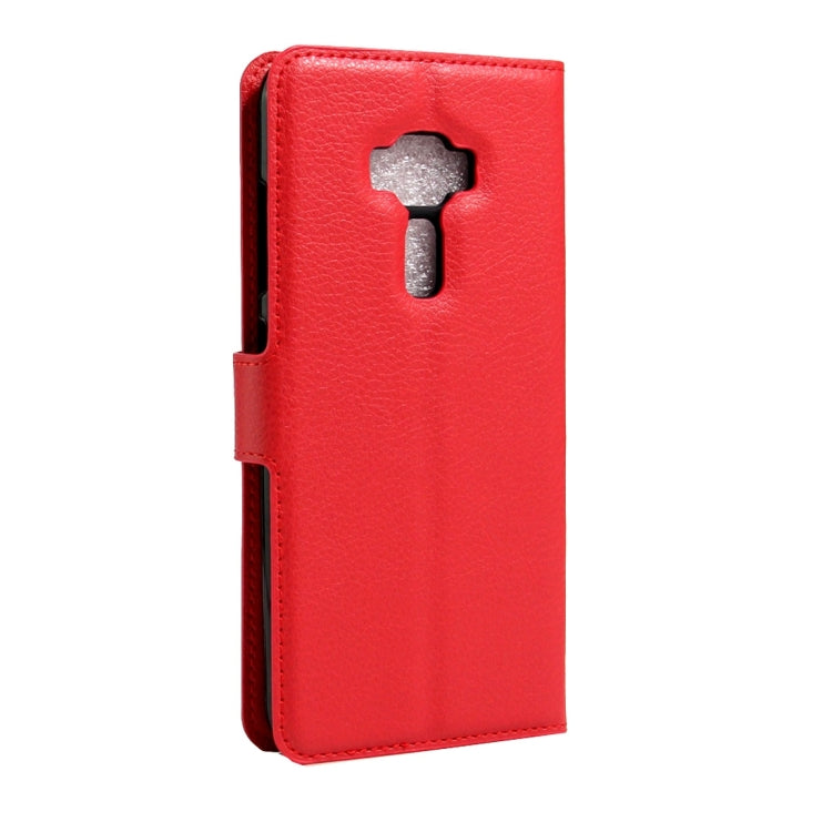 For ASUS ZenFone 3 / ZE552KL Litchi Texture Horizontal Flip Leather Case with Magnetic Buckle & Holder & Card Slots & Wallet