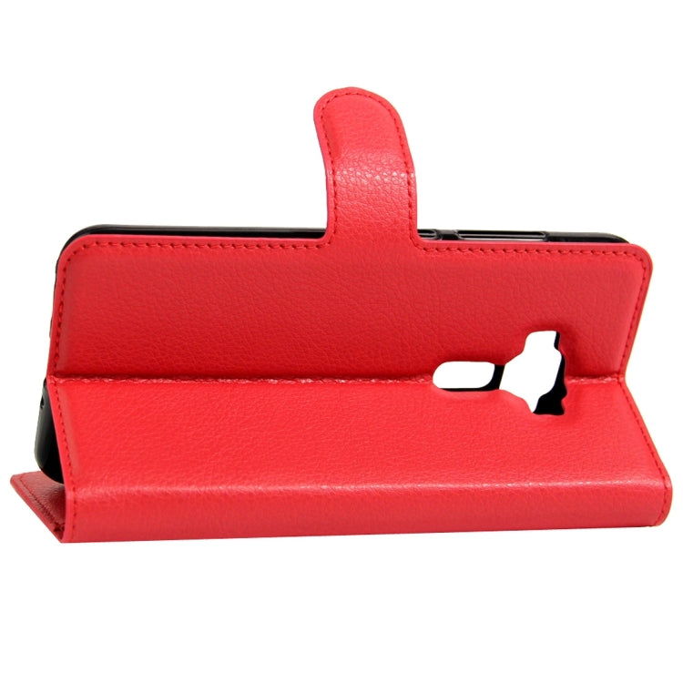 For ASUS ZenFone 3 / ZE552KL Litchi Texture Horizontal Flip Leather Case with Magnetic Buckle & Holder & Card Slots & Wallet