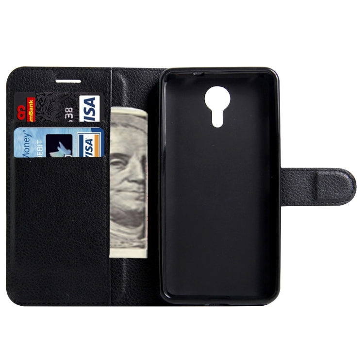 For Wileyfox Swift Litchi Texture Horizontal Flip Leather Case with Magnetic Buckle & Holder & Card Slots & Wallet