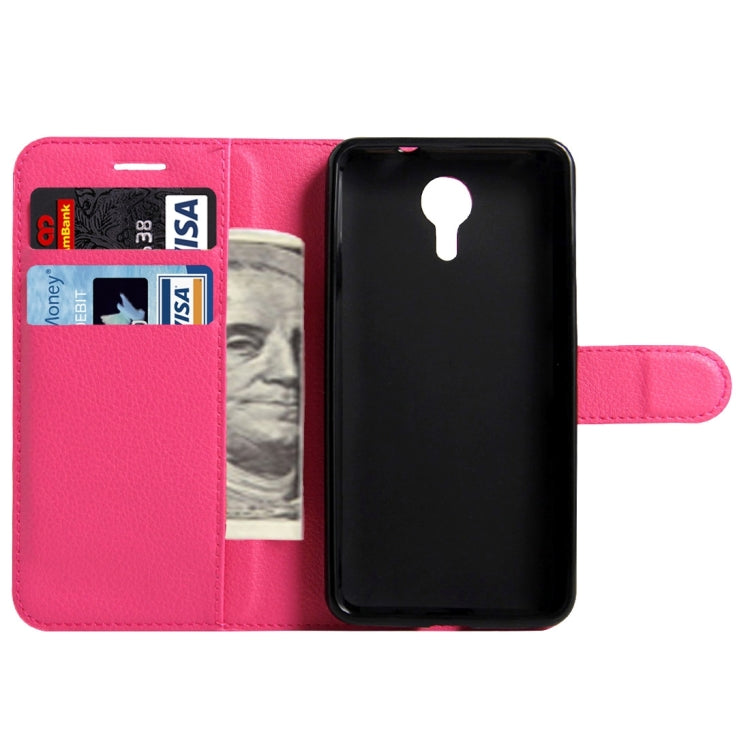 For Wileyfox Swift Litchi Texture Horizontal Flip Leather Case with Magnetic Buckle & Holder & Card Slots & Wallet