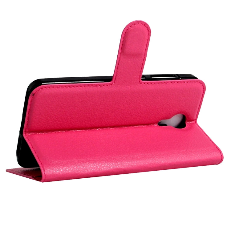 For Wileyfox Swift Litchi Texture Horizontal Flip Leather Case with Magnetic Buckle & Holder & Card Slots & Wallet